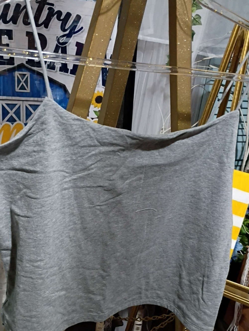 a new day Grey Cotton Camisole Top